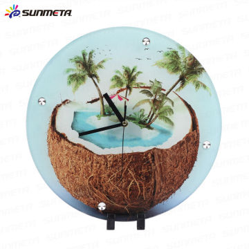 Yiwu Sunmeta Hot Sell Innovative Sublimation Glass Clock blank material